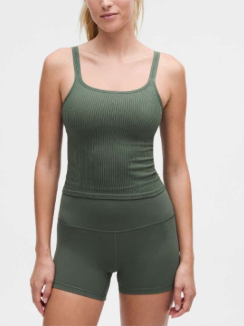 Lululemon Ebb to Street Scoop-Neck Cropped Tank Top *Light Support, B/C Cup Sz 6